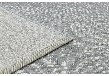 Koberec FLAT SISAL 48832637 Kruhy, bodky sivá / krémová Veľkosť: 200x290 cm