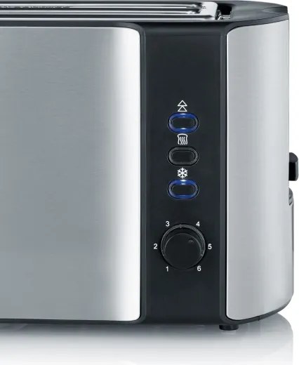 Severin AT 2590 - Hriankovač so štyrmi otvormi 1400W/230V nerez/čierna