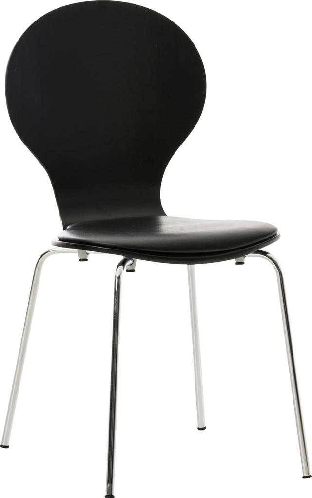 Stohovateľná stolička DS36999 s podsedákom Farba Čierna