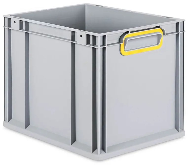 Sada 4 kusov - Eurobox Next Gen 2.0 - Stohovateľná nádoba s uzavretými rukoväťami - Žltá - 400 x 300 x 320 mm