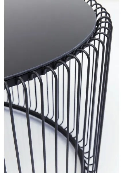 Wire konferenčný stolík čierny 60x90cm