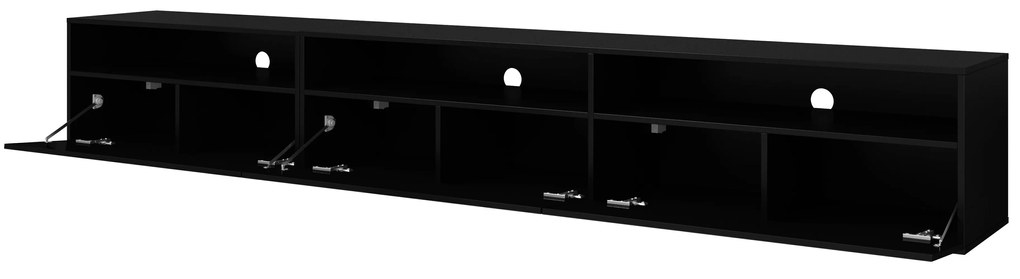 TV stolík Alease Typ 40 (čierna + lesk čierny). Akcia -20%. Vlastná spoľahlivá doprava až k Vám domov. 1030547