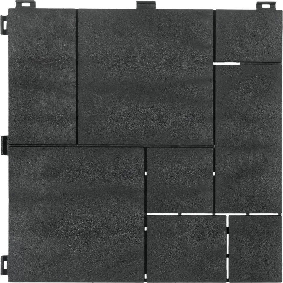 Gumová dlaždica STONE MOSAIC 30 x 30 cm, antracit MHEU5100103