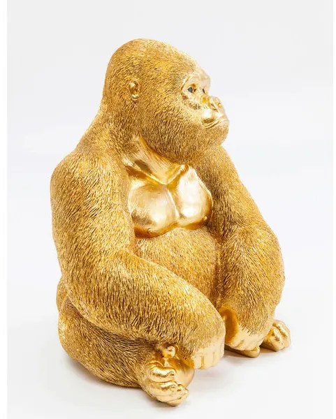 Figurine Gorilla dekorácia zlatá