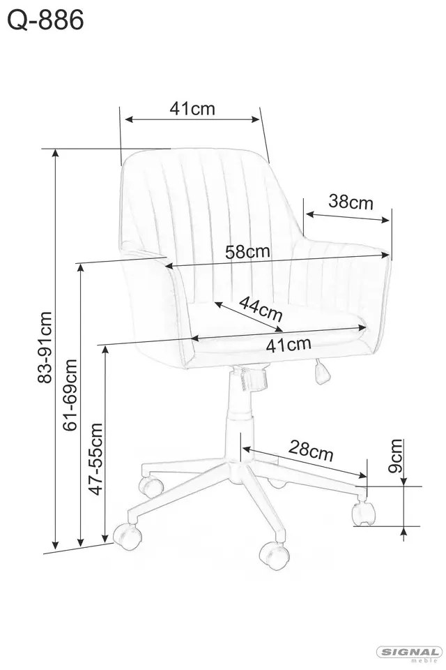 Kancelářské křeslo Upside béžové