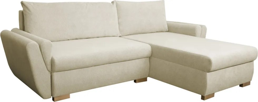 Rohová sedačka Helvetius, béžová látka