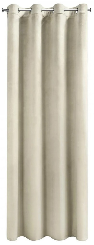 ZATEMŇOVACÍ ZÁVES NA KRÚŽKOCH DARLA SADA 2KS 140X250 CM KRÉMOVÁ