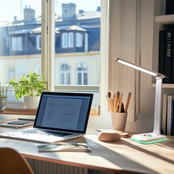 LED RGBW Stmievateľná stolná lampa NOBLITE LED/7W/5V 3000/4000/6500K biela