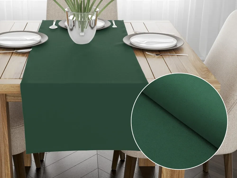 Biante Dekoračný behúň na stôl BKS-412 Zelený 20x120 cm