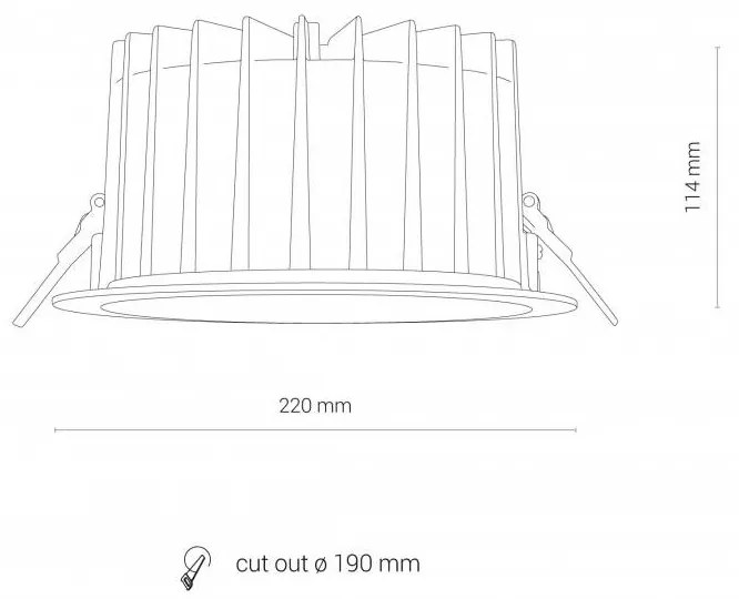 CL KEA LED 40W, 4000K WHITE 8767