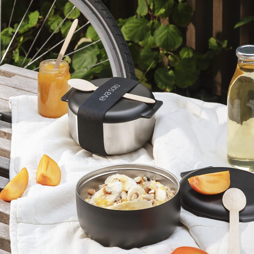 Eva Solo Desiatový box To Go Steel/Black 750 ml