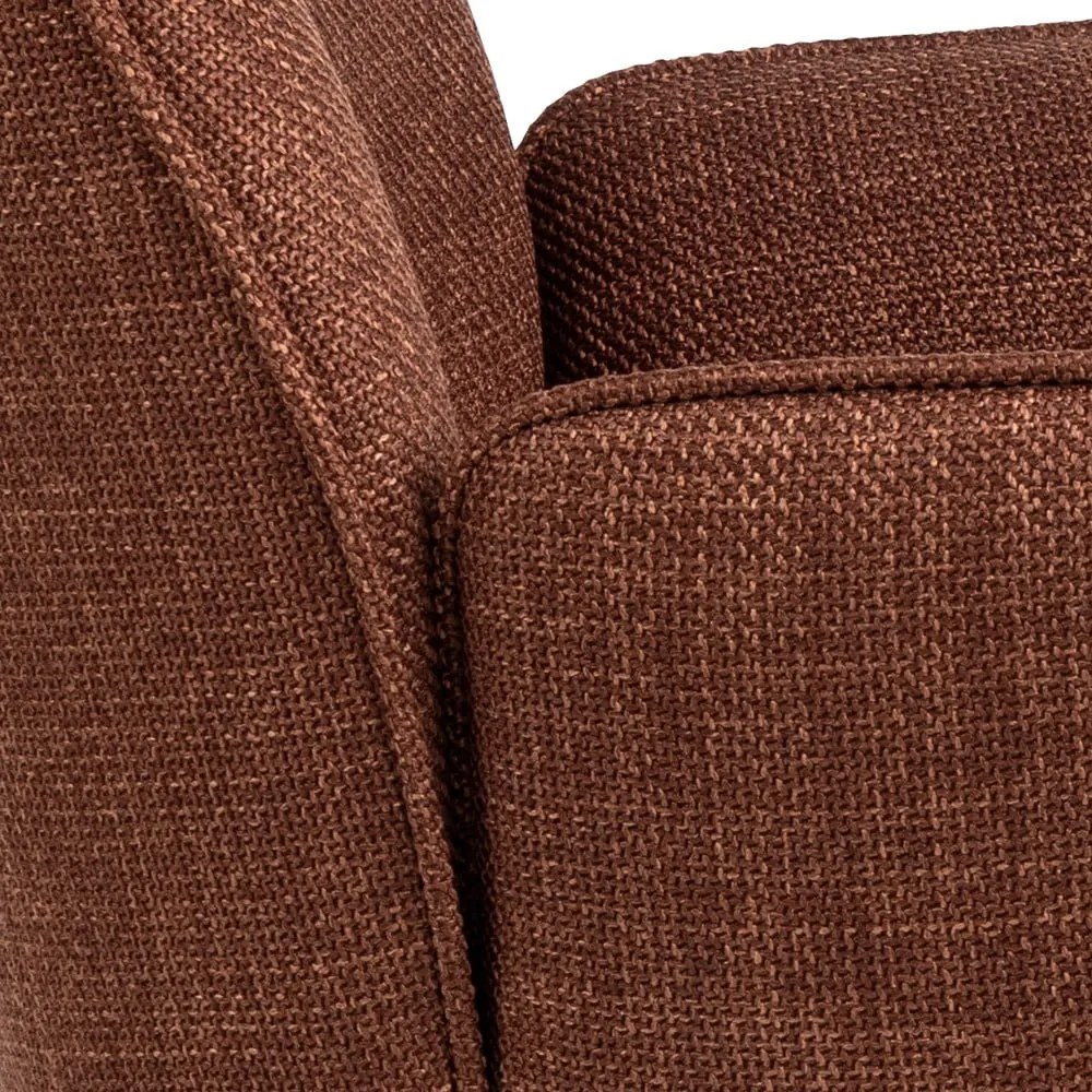 Čalúnené jedálenské kreslá v súprave s podrúčkami 2 ks v tehlovej farbe Glenda – Actona