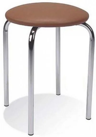 Lacná stolička kovová so sedákem 34 cm Stevo olše oranžová - AL8