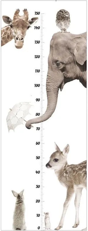 Samolepka do detskej izby rastový graf milujem zvieratá