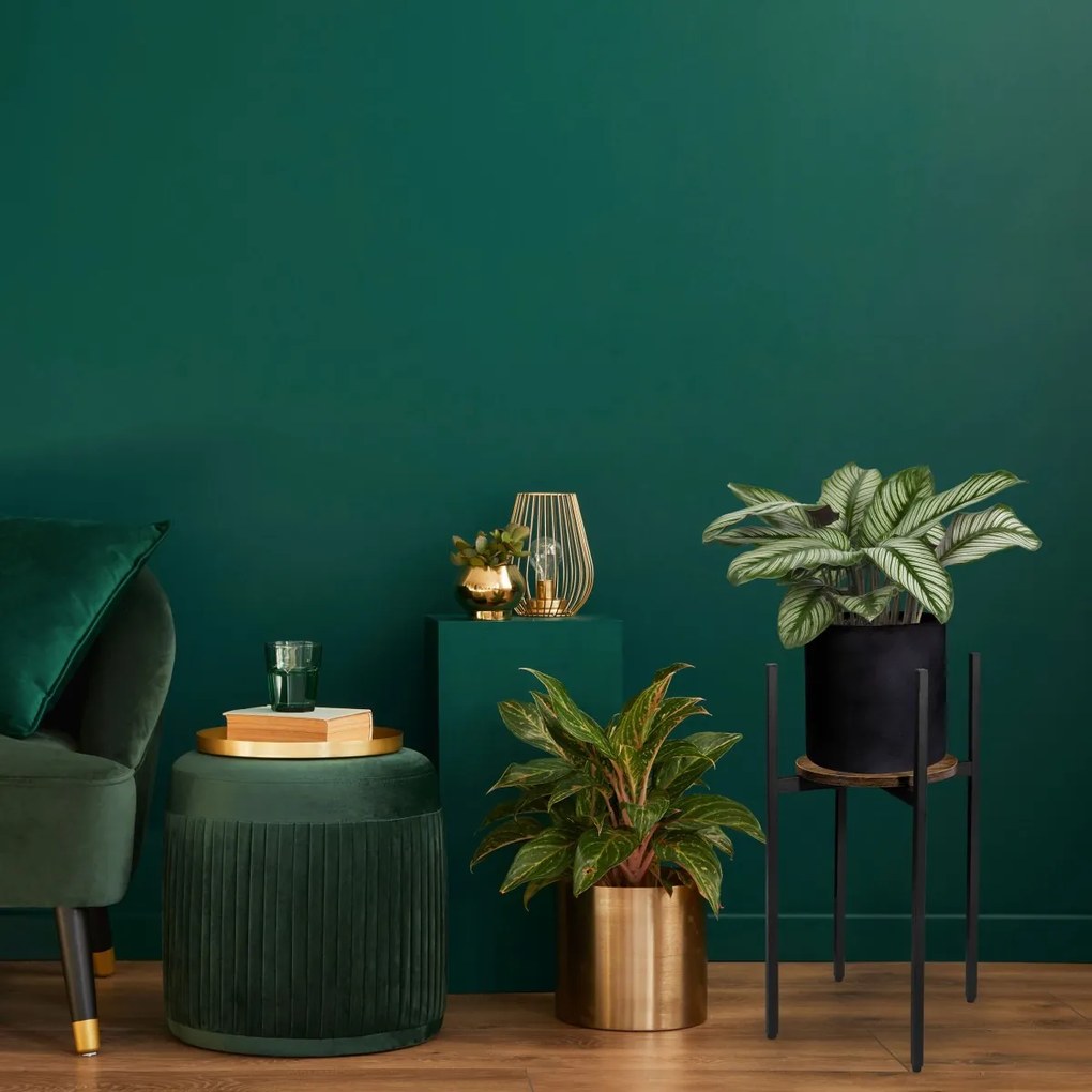 Stojan na kvety TORRE RUSTIC 60 cm hnedý/čierny