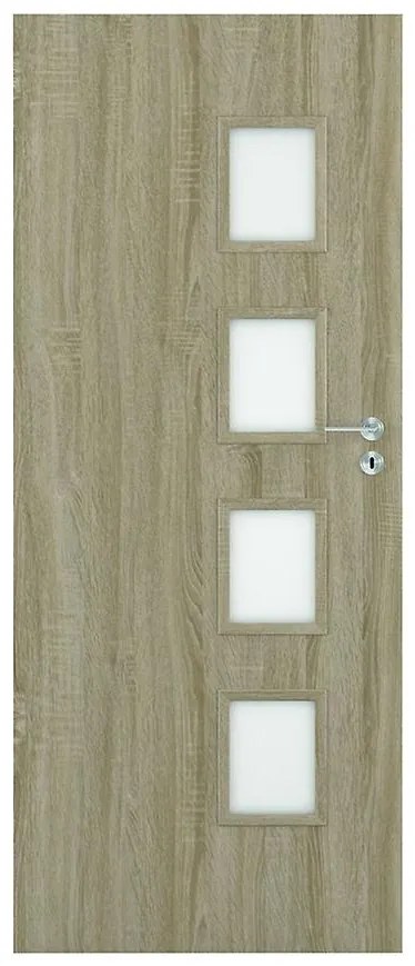 Dvere vnútorné Dallas 4*4 70Ľ dub bielený