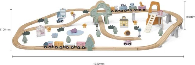 Vláčiková dráha Viga 44067 PolarB 92 prvkov