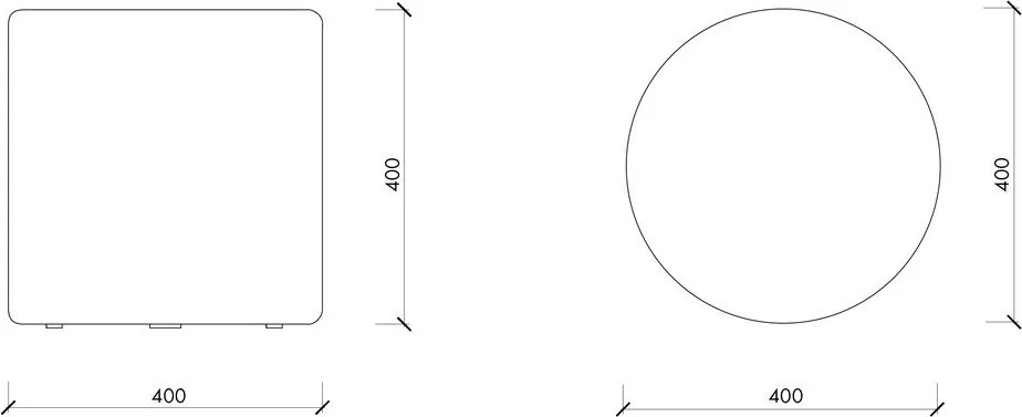 Modrý vlnený taburet Folk – noo.ma