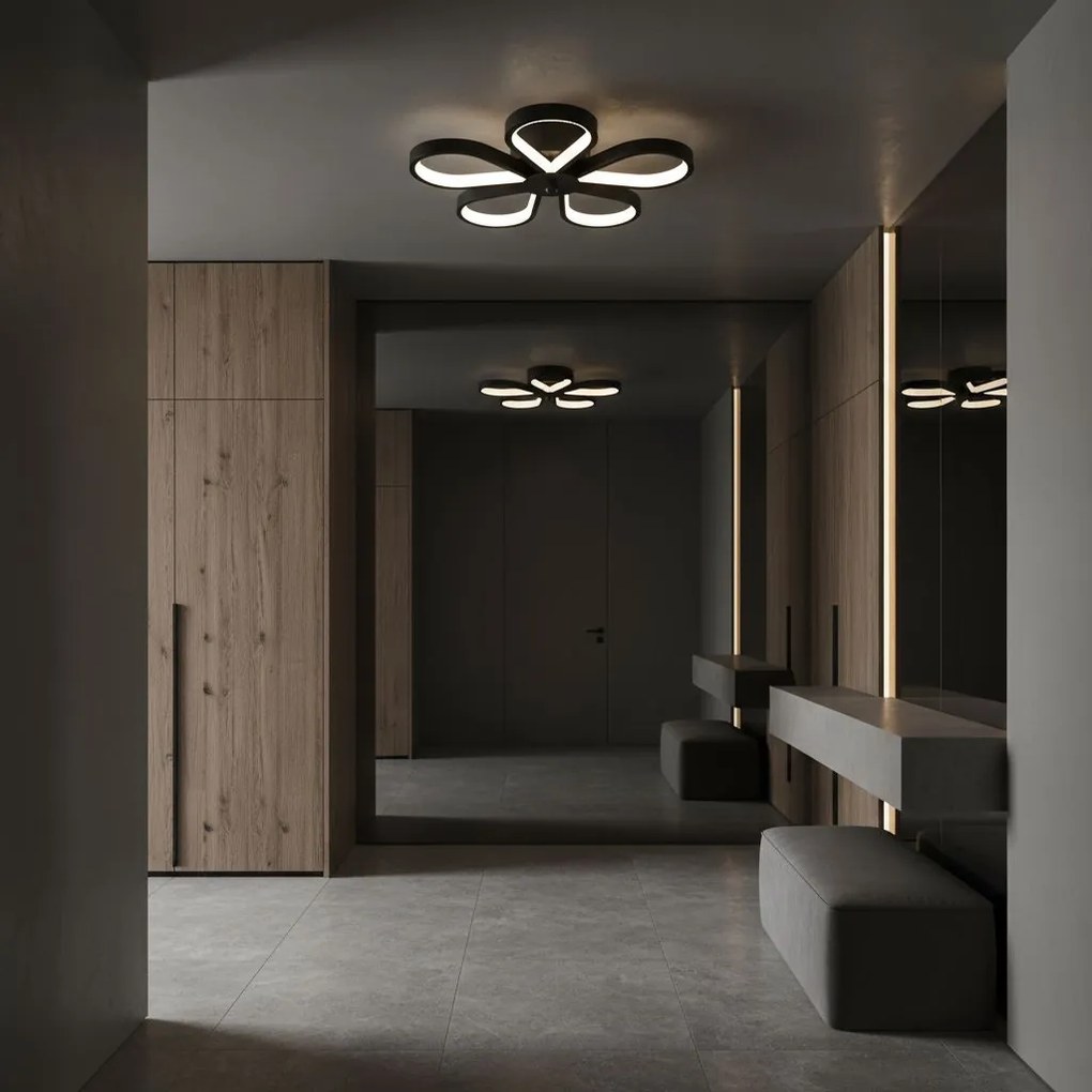 Toolight Toolight, stropné svietidlo 33W, 3000K, LHJ075-C, čierna-biela, OSW-50055