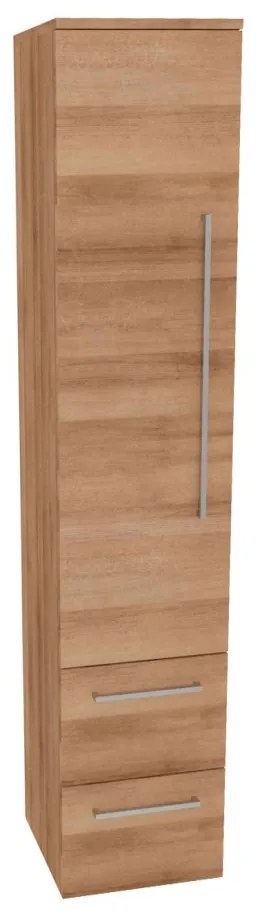 Mereo, Mereo Bino, kúpeľňová skrinka vysoká 163 cm, ľavá, Multidecor, Dub Riviera mountain, MER-CN697DMON