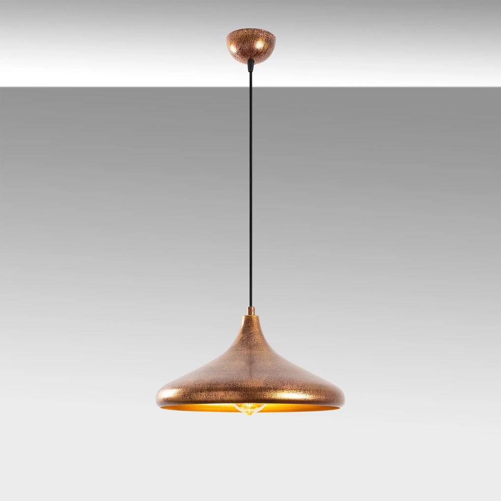 Stropné svietidlo BAREK medené