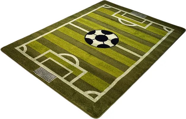 Detský koberec s ihriskovým vzorom – zelený, PP vlákno Rozmer: 250x350 cm