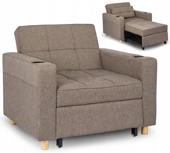 Rozkladacie kreslo JEREMY bežové