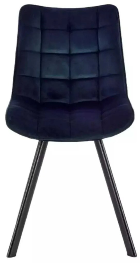 LuxuryForm DESIGN Jedálenská stolička ORLEN VELUR - tmavo modrá
