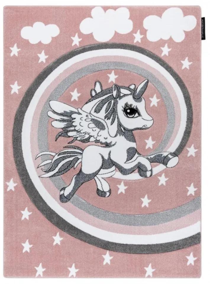 Detský kusový koberec Pony ružový 180x270cm