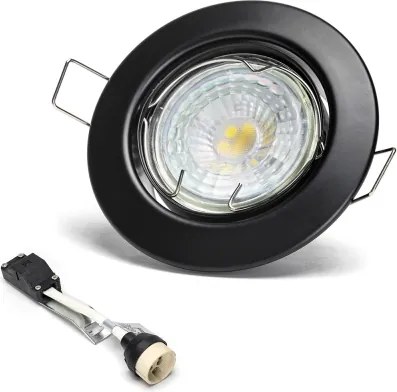Aigostar - Sada 3x LED zapustené svietidlá 1x GU10/4,5W/230V 4000K čierne
