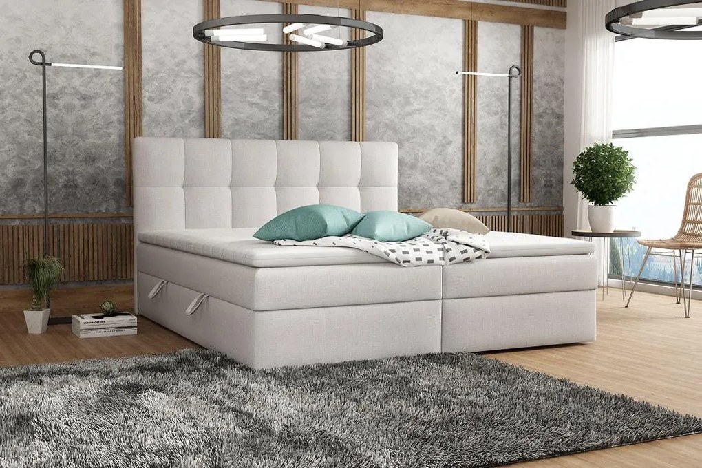 ZET, TERMI kontinentálna posteľ boxspring 200x200 s úložným priestorom