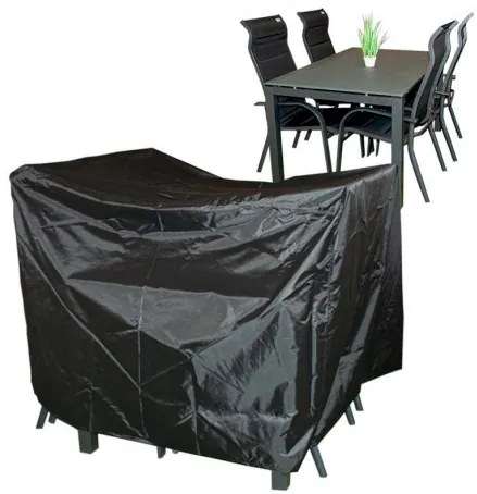 Doppler Ochranný obal na stôl 180 x 100 cm + 4 stohovacie, polohovacích kresiel