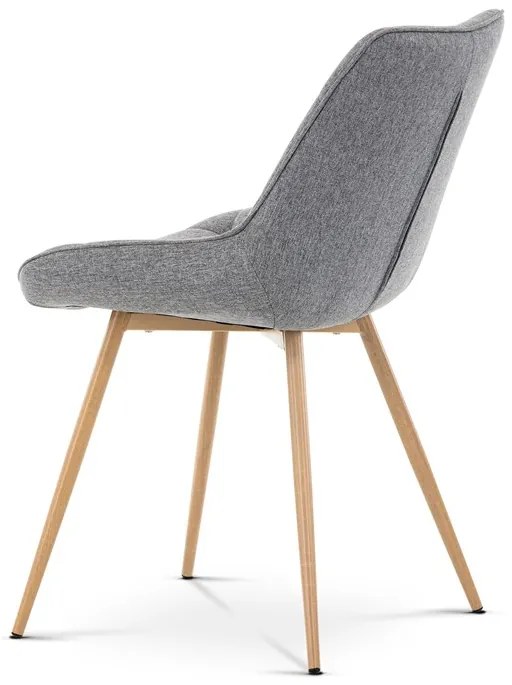 BONTEC Jedálenská stolička, šedá, látka, CT-394 GREY2 Farba: Šedá