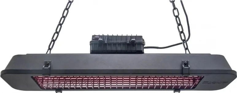 Závesný terasový infražiarič, 2500 W, čierny