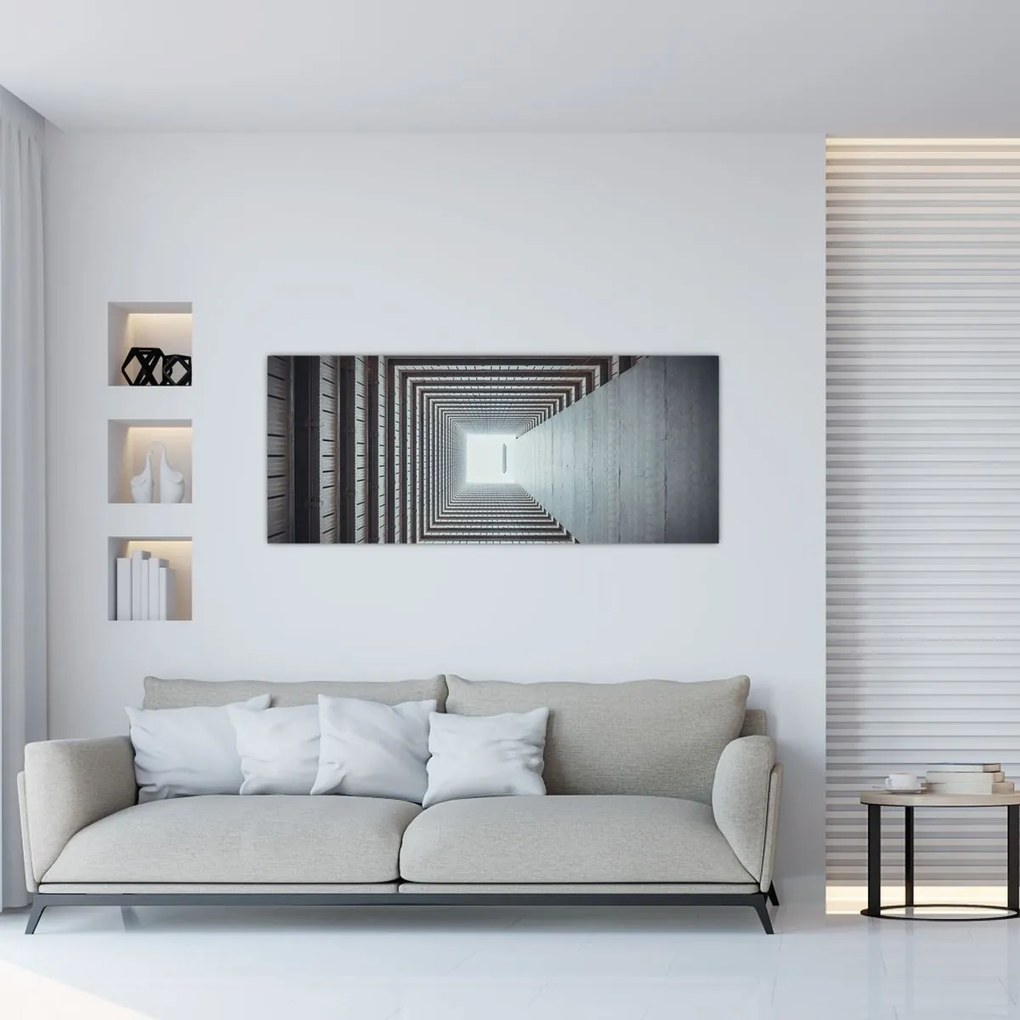 Obraz - Pohľad zvnútra budovy (120x50 cm)