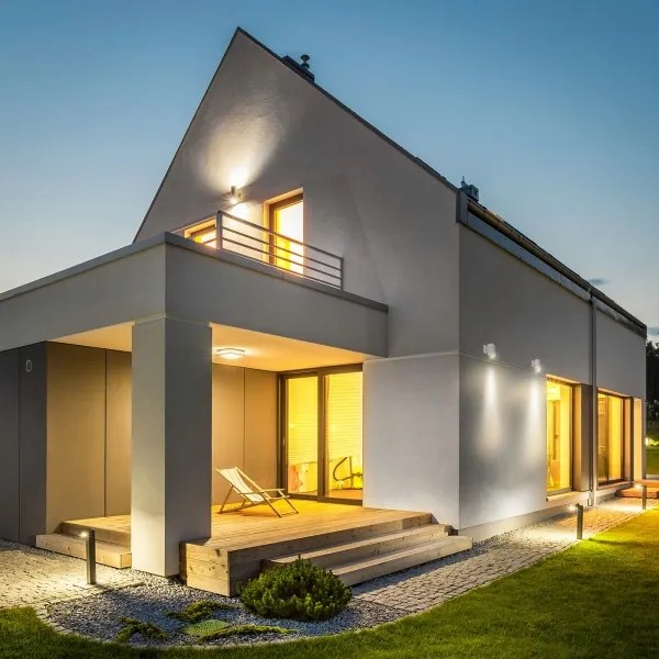 Aigostar - Vonkajšie nástenné svietidlo 2xGU10/230V biela IP65 hranatý