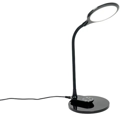 Stolová a nástenná lampa čierna vrátane LED s dotykovým stmievačom - Joni