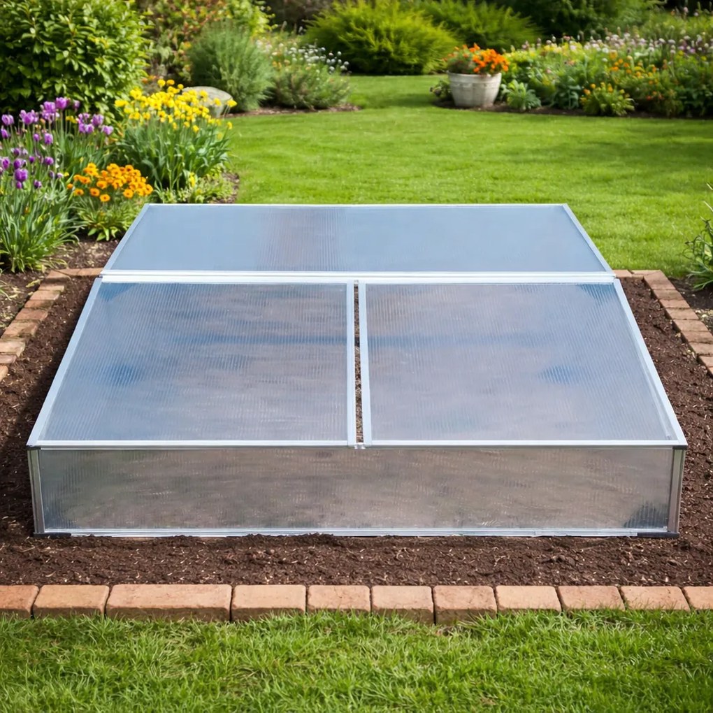 Dvojité parenisko BestBerg BBGH-120CF / 100 x 120 x 40 cm / strieborná