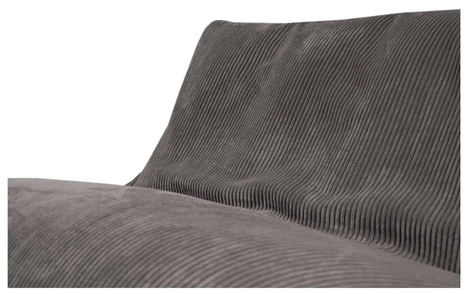 Tmavohnedý menčestrový sedací vak Sofa Seat Lounge – SLOWDOWN