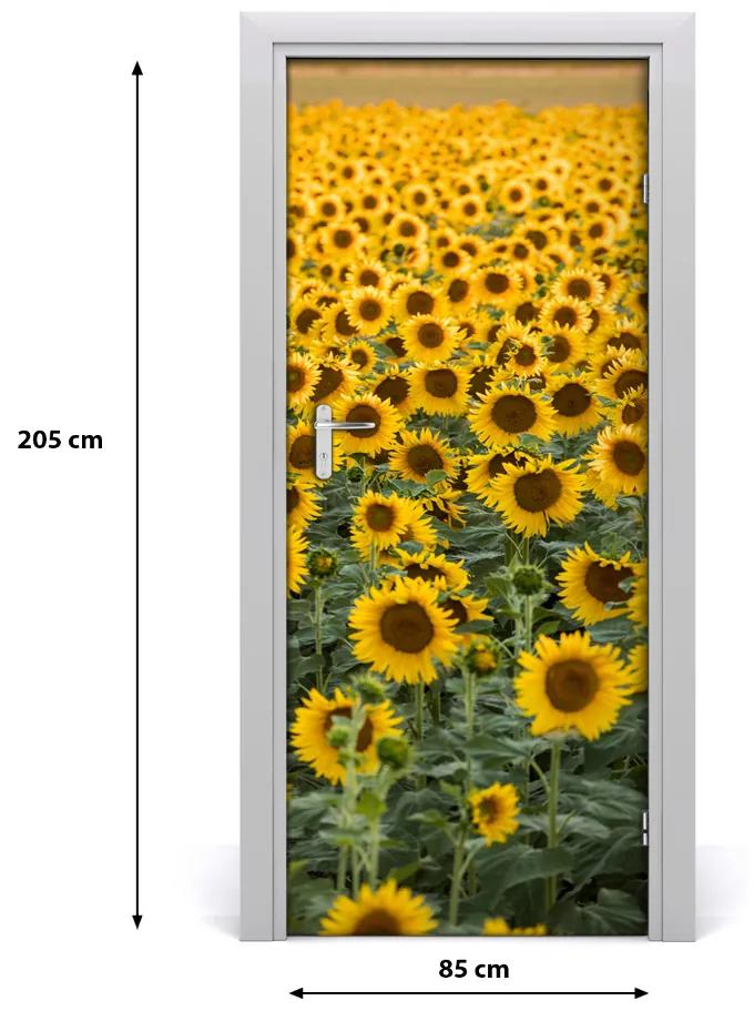 Fototapeta samolepiace dvere pole slnečníkov 85x205 cm
