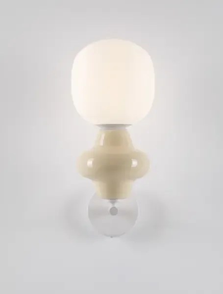LED béžové svietidlo na stenu Clio