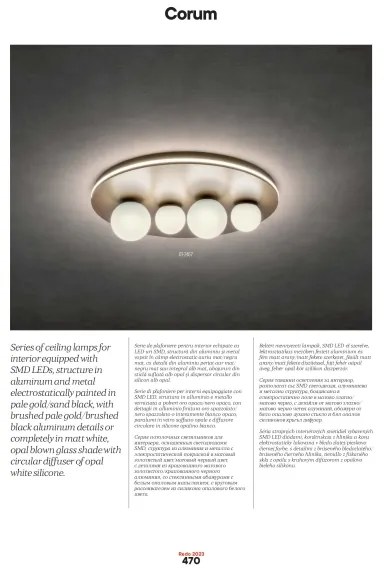 Redo 01-2657 - LED stropné svietidlo CORUM LED/48W/230V 3000K CRI 90 biela