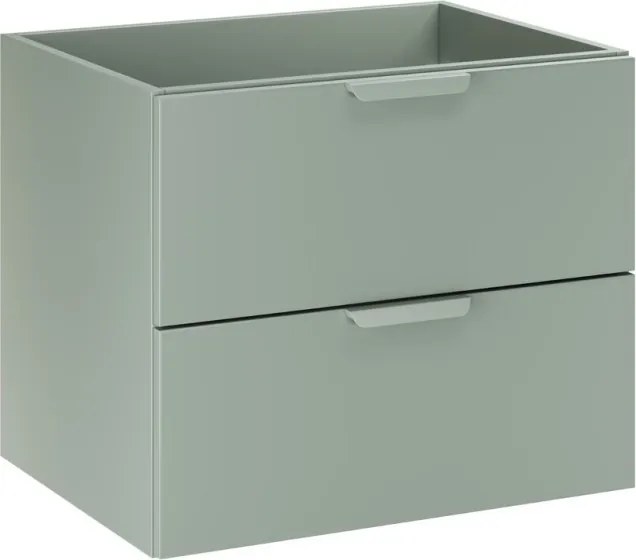 Závěsná skříňka pod umyvadlo Aster Nordic s deskou 120 cm zelená/dub cremona