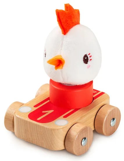 Lilliputiens - súprava 3 drevených autíčok - Farma