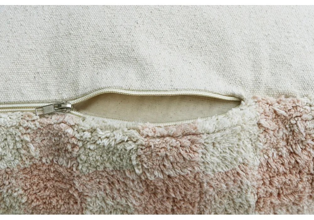 Svetloružový taburet Vichy Rose – Lorena Canals