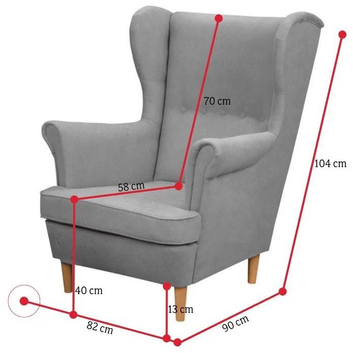 Kreslo SAKO , 82x104x90, cosmic 118
