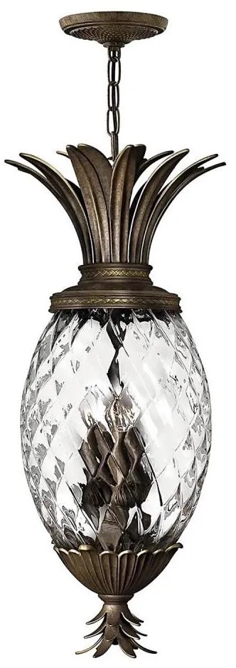 Hinkley HK-PLANT4-P-PZ - Luster na reťazi PLANTATION 4xE14/40W/230V bronzová