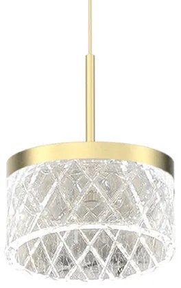 LED Luster na lanku ELEGANCE LED/9W/230V pr. 15 cm zlatá