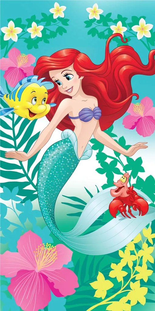 Froté osuška Princezné Disney - Ariel 01 70x140 cm 100% bavlna Jerry Fabrics