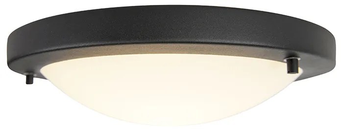 Moderné nástenné svietidlo čierne 31 cm IP44 - Yuma